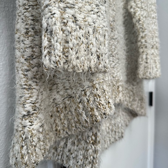 Cream & gold chunky eyelash knit sweater from Lane Bryant - Picture 4 of 4